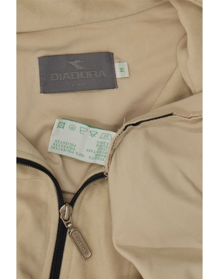 Giacca da tuta da donna Diadora Loose Fit UK 14 Poliestere beige medio