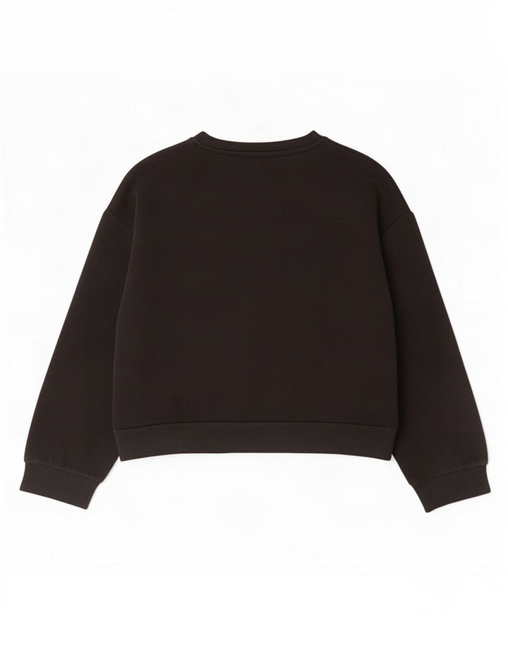 Felpa da donna Zara UK 14 grande nera