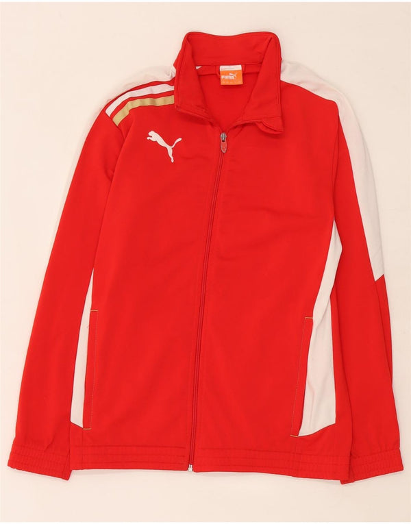 Giacca da tuta grafica da ragazzo Puma 13-14 anni Rosso Colourblock