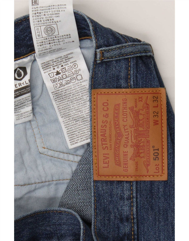 Levi's Uomo 501 Jeans dritti W32 L32 Cotone Blu