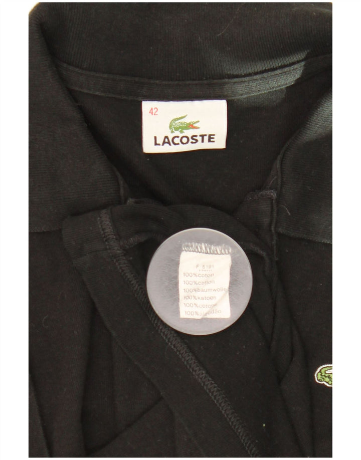 Polo da donna Lacoste taglia 42 grande in cotone nero