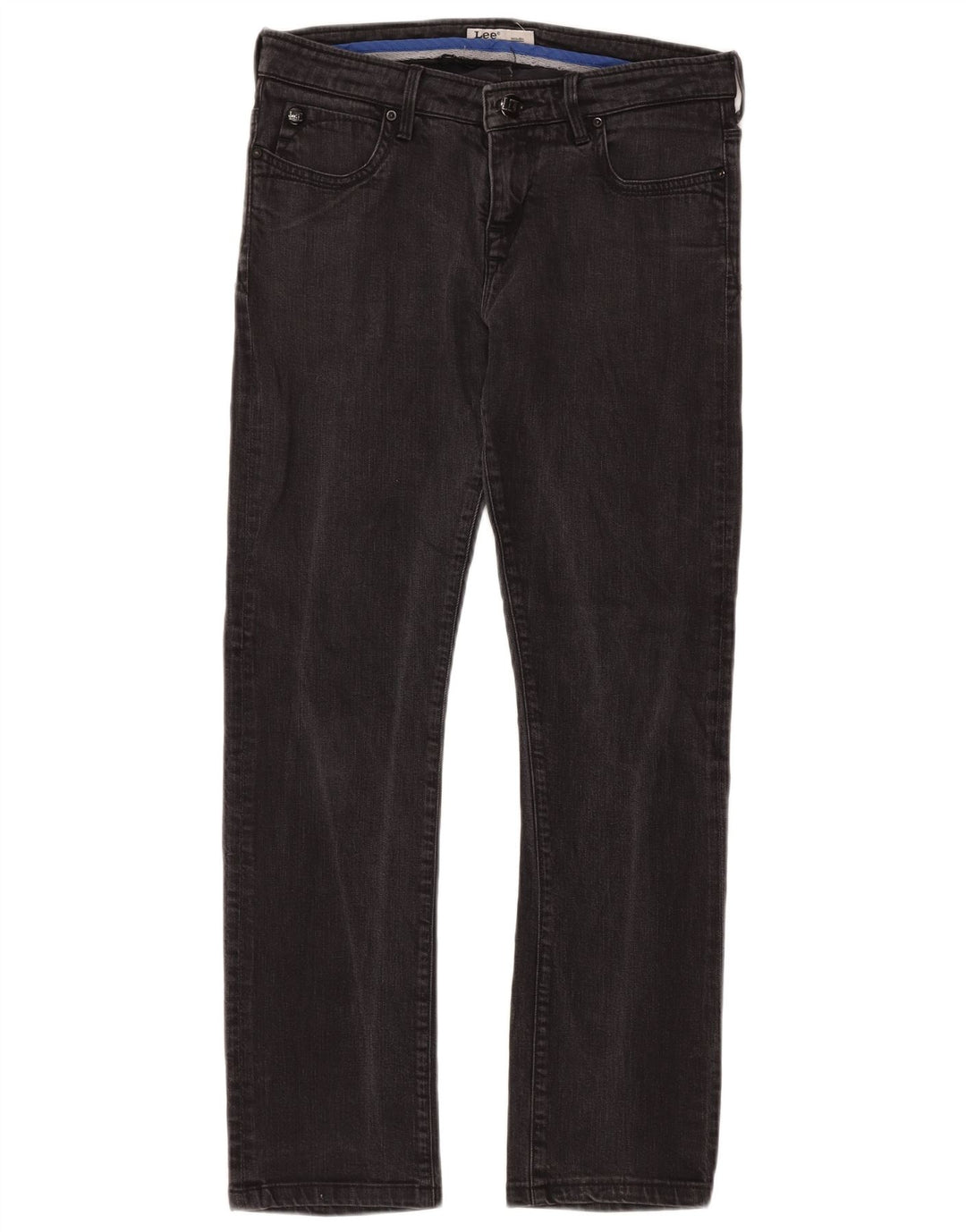 Jeans dritti da donna Lee W29 L30 cotone nero