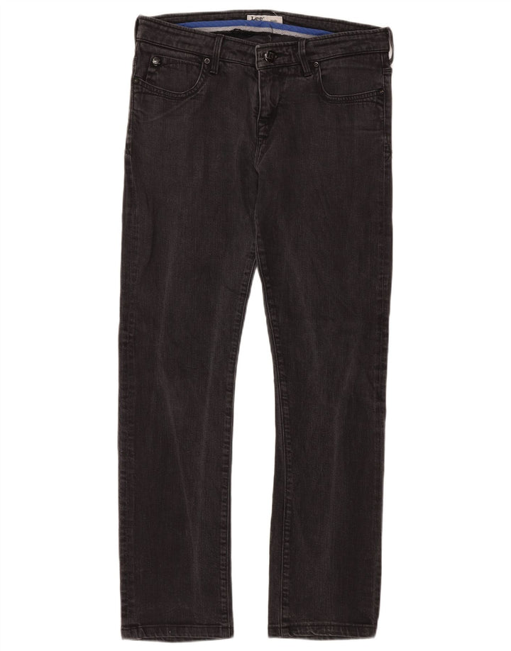 Jeans dritti da donna Lee W29 L30 cotone nero