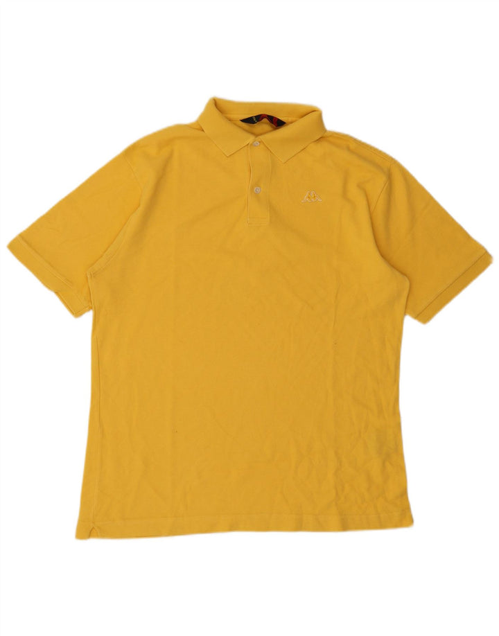 Polo Kappa Uomo Giallo Medio In Cotone