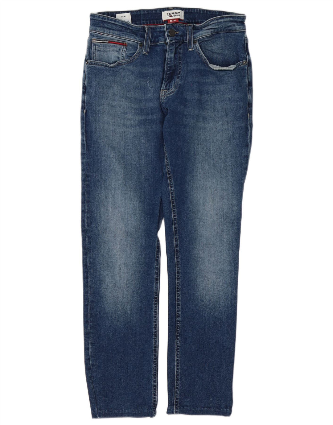 Jeans slim da uomo Tommy Hilfiger W30 L28 cotone blu