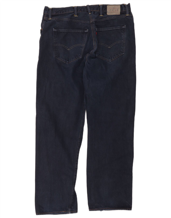 Levi's Uomo 501 Jeans dritti W42 L32 Blu Navy
