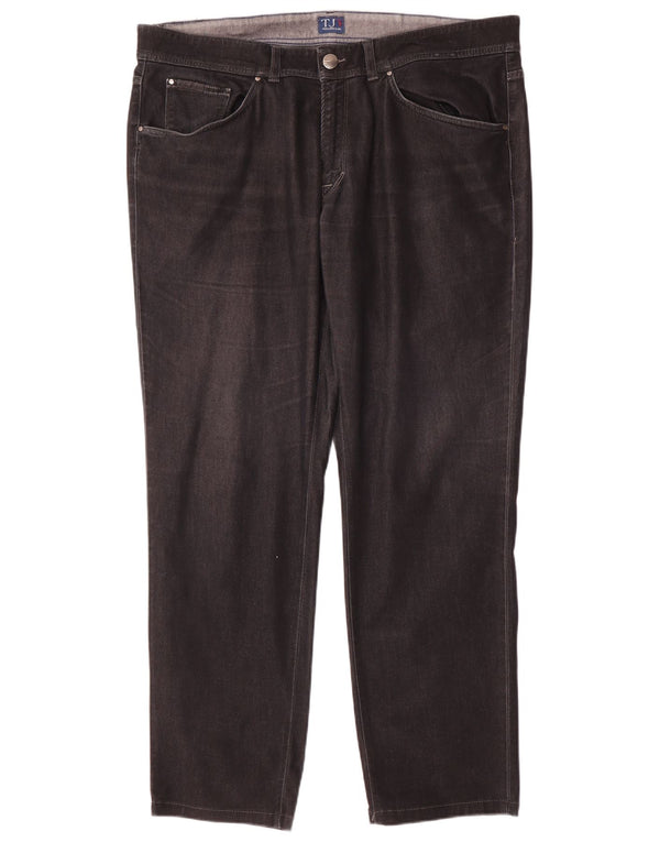 Pantaloni Casual Dritti Uomo Trussardi W38 L32 Cotone Grigio