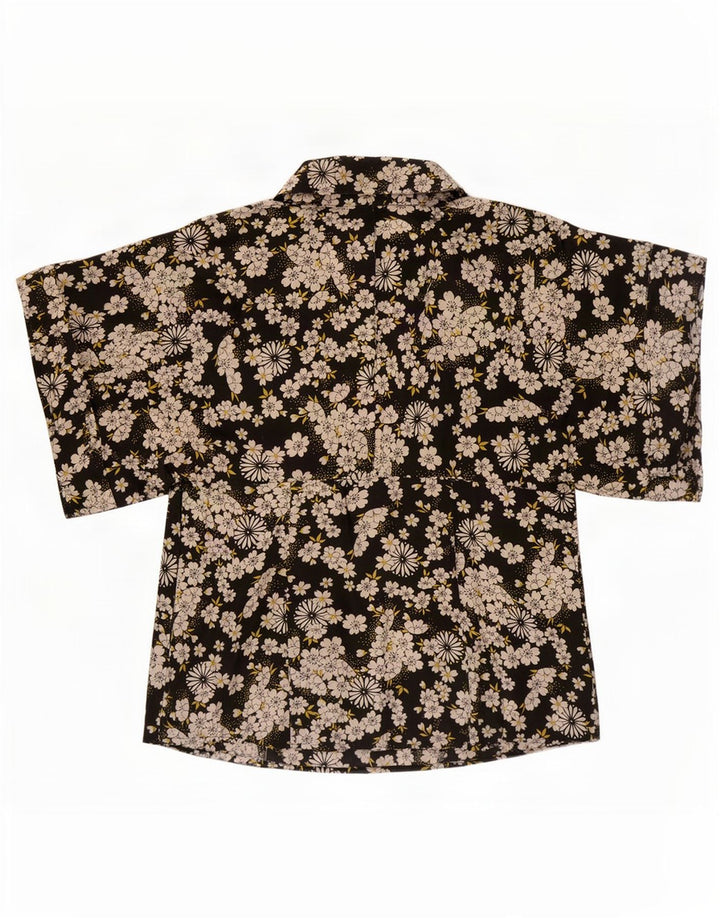 Cherie Camicetta da donna Top IT 42 Medio Nero floreale