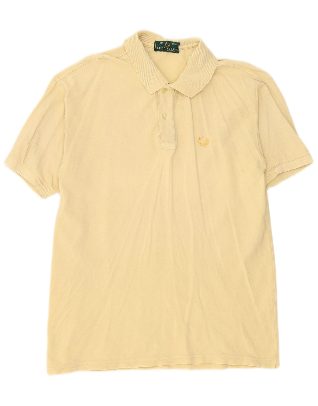 Polo da uomo Fred Perry in cotone giallo medio