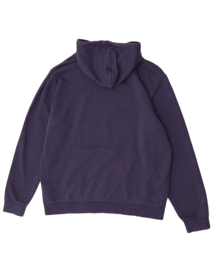 Felpa con cappuccio da uomo Puma Large in cotone blu navy
