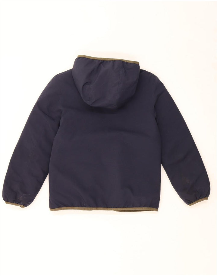 Giacca a vento con cappuccio da bambino DIESEL 9-10 anni in poliestere blu navy
