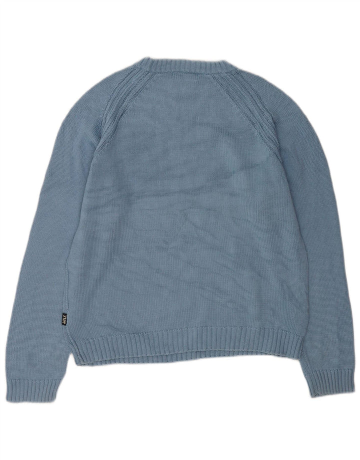 Maglione maglione girocollo da uomo Rifle XL in cotone blu