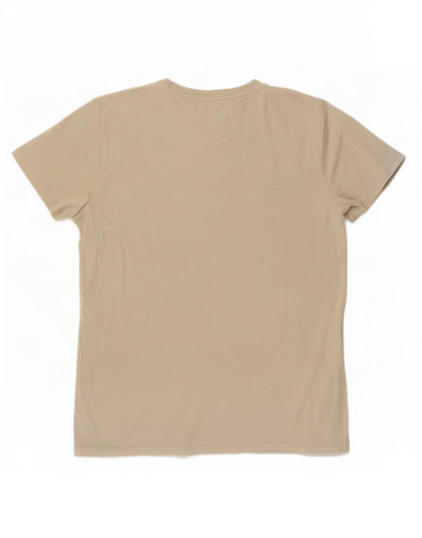 T-shirt da uomo Tommy Hilfiger Top XL in cotone beige