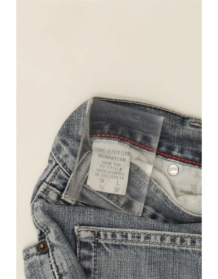 Tommy Hilfiger Donna Manhattan Bootcut Jeans W34 L31 Cotone Blu