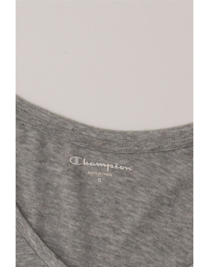 CHAMPION Womens Ducks Graphic Top Long Sleeve UK 10 Small Grey Cotton Vintage Champion and Second-Hand Champion from Messina Hembry 