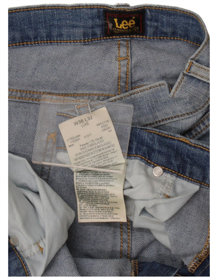 Jeans Lee Luke Slim da uomo W36 L32 in cotone blu