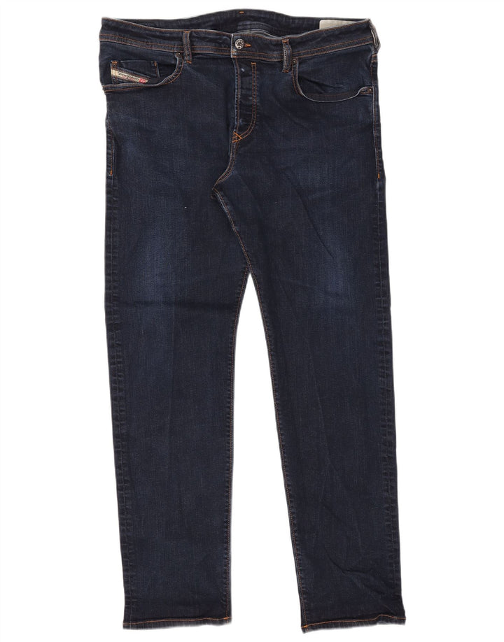 Jeans slim da uomo Diesel W38 L31 cotone blu navy