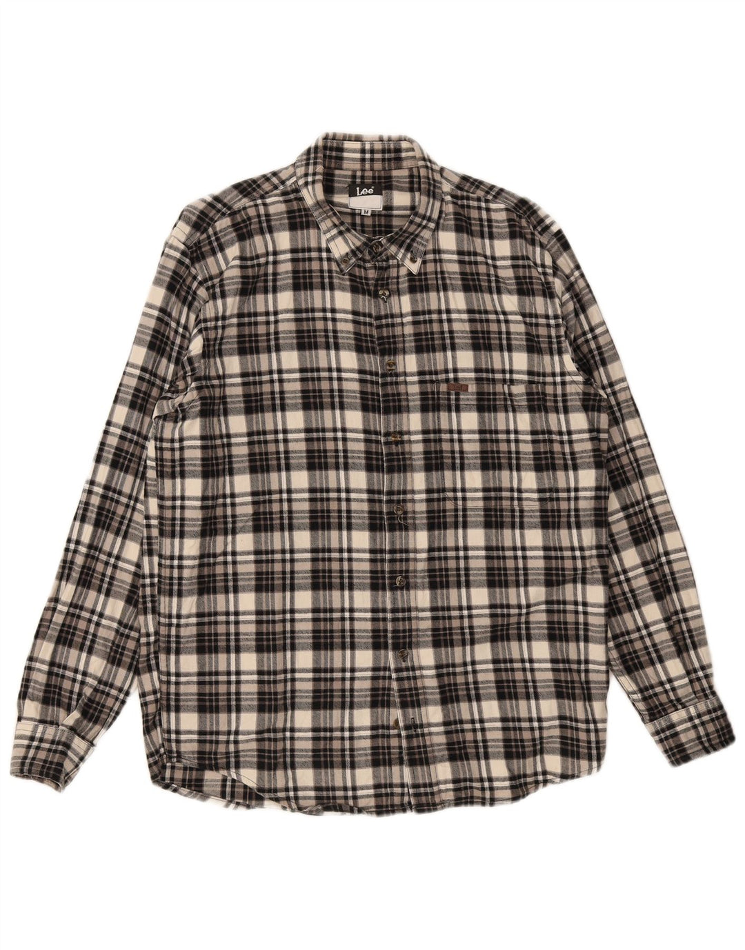 Camicia in flanella da uomo Lee in cotone a quadri multicolore medio