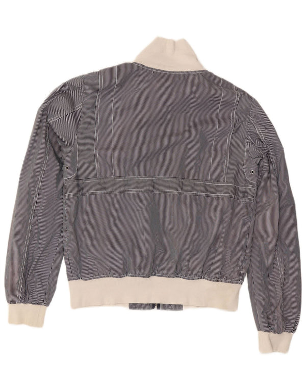 Giacca bomber da donna Diesel UK 16 grande poliestere gessato blu navy