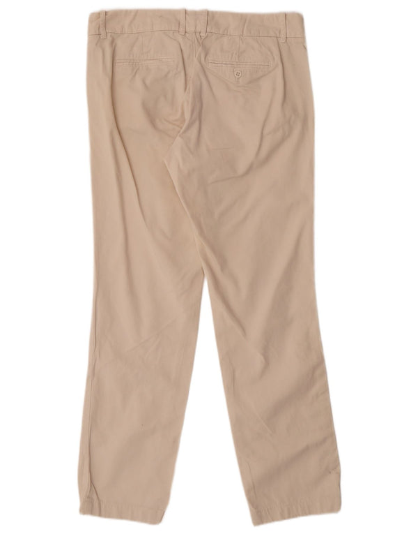 Pantaloni chino dritti da donna J. Crew US 6 Medium W30 L30 Cotone beige