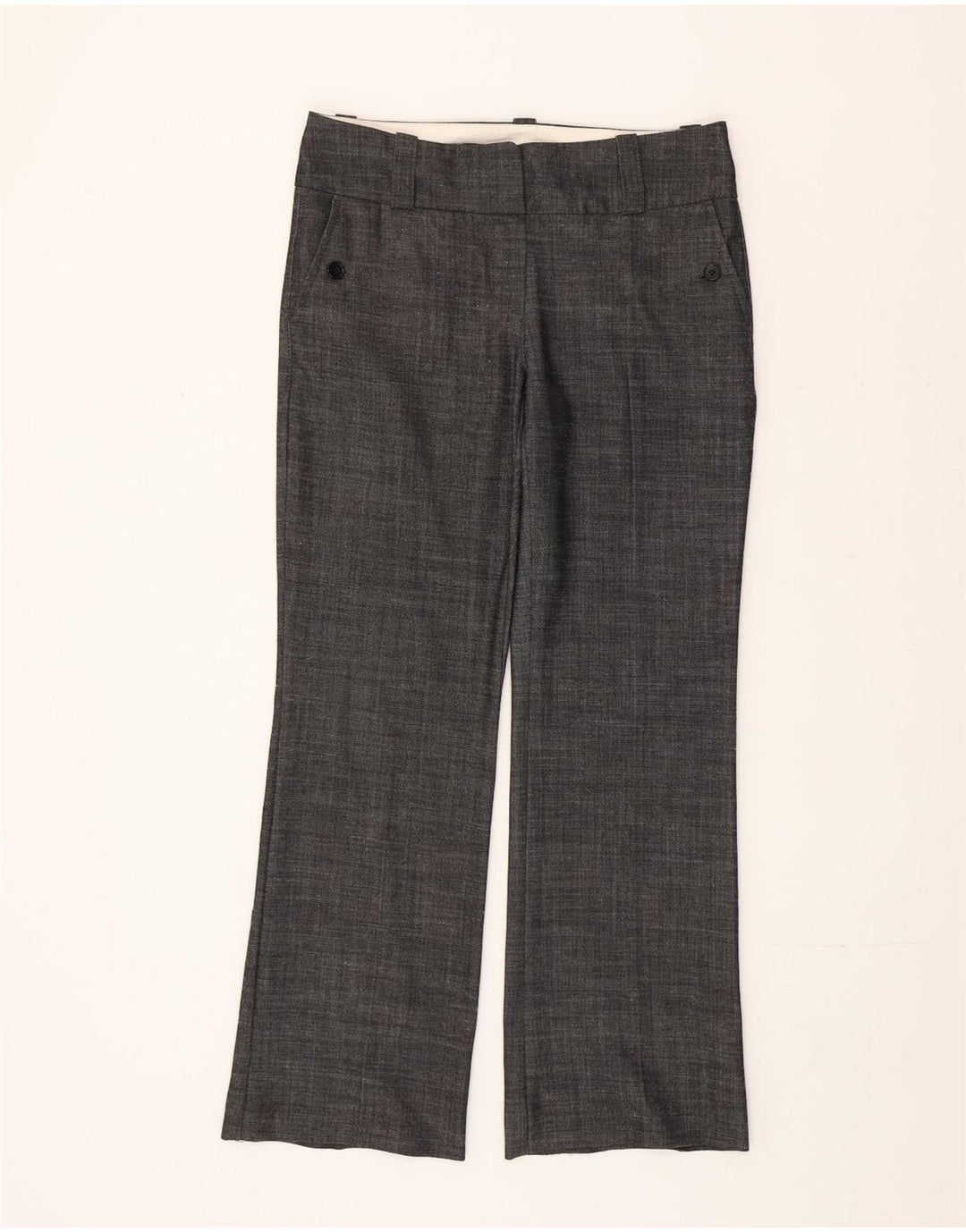 Pantaloni casual Bootcut da donna Monsoon UK 10 Small W32 L30 Poliestere grigio