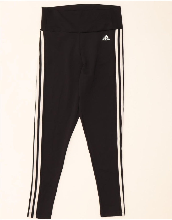 Leggings ADIDAS Aeroready da donna UK 12/14 Poliestere nero medio