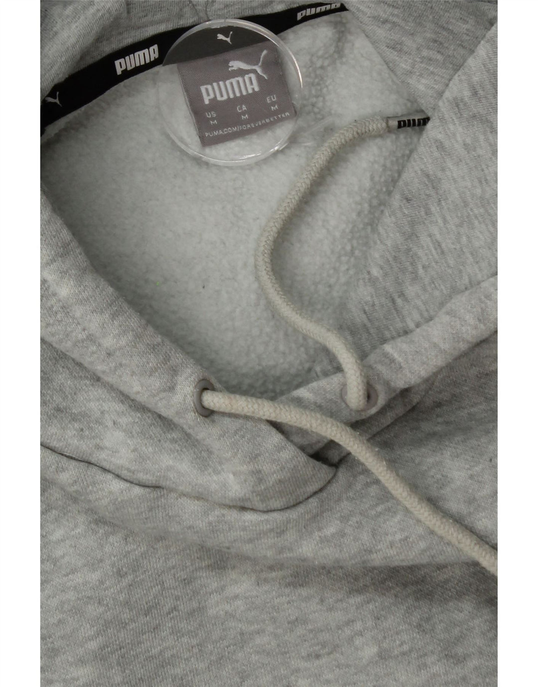 PUMA Boys Hoodie Jumper 10-11 Years Medium Grey Cotton Vintage Puma and Second-Hand Puma from Messina Hembry 
