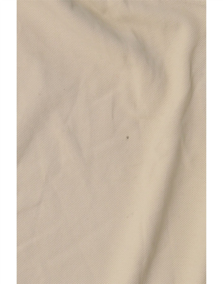 Polo da uomo MASSIMO DUTTI grande in cotone bianco sporco
