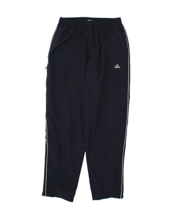ADIDAS Mens Tracksuit Trousers UK 36/38 Small Navy Blue Polyester Vintage Adidas and Second-Hand Adidas from Messina Hembry 