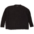 Maglione maglione girocollo oversize da donna Topshop UK 10 piccolo grigio chiazzato
