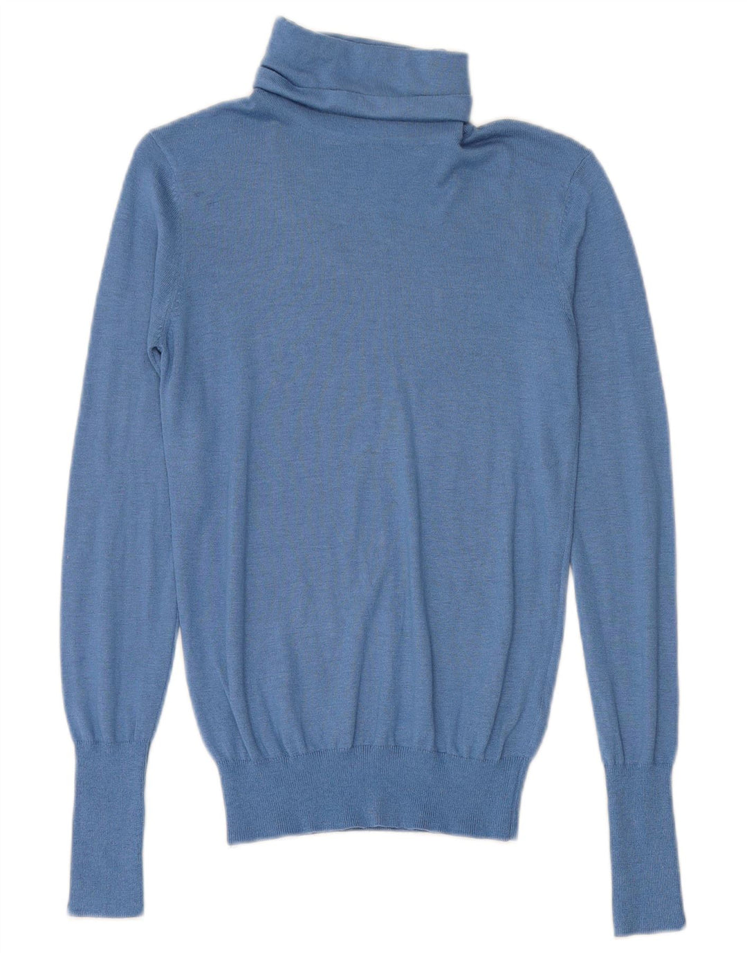 Maglione maglione a collo alto da donna Zara UK 10 piccolo blu modal