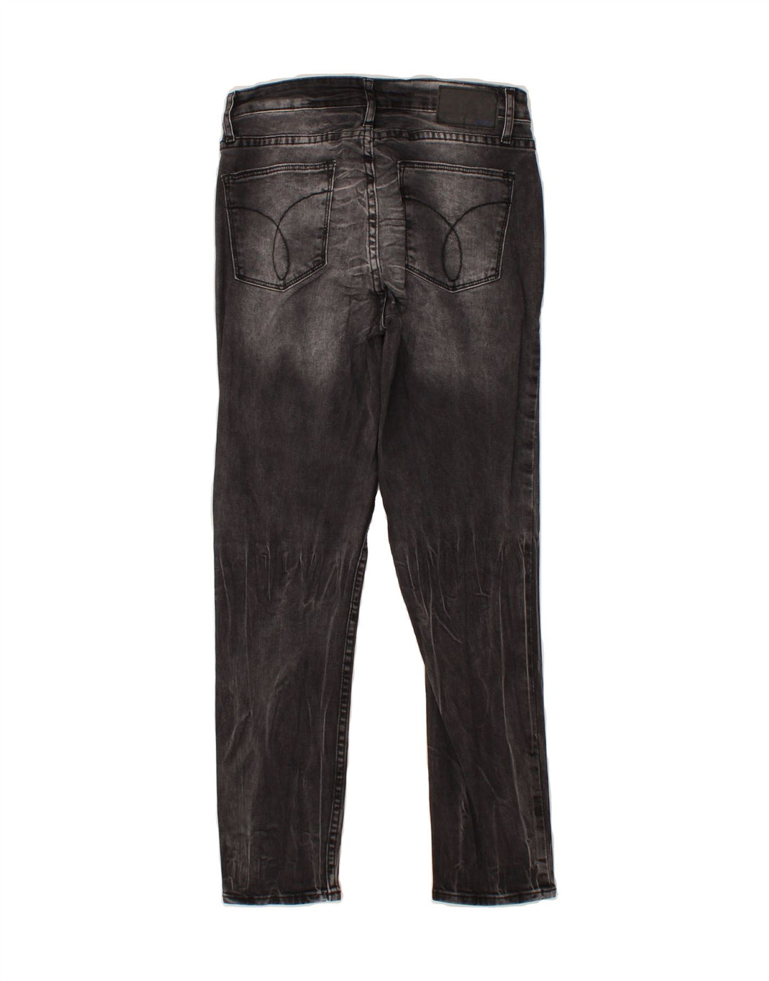CALVIN KLEIN Womens Slim Jeans W29 L27 Grey Cotton Vintage Calvin Klein and Second-Hand Calvin Klein from Messina Hembry 