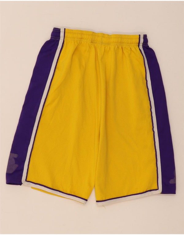 NIKE Pantaloncini sportivi da uomo dei Los Angeles Lakers XL gialli a blocchi di colore