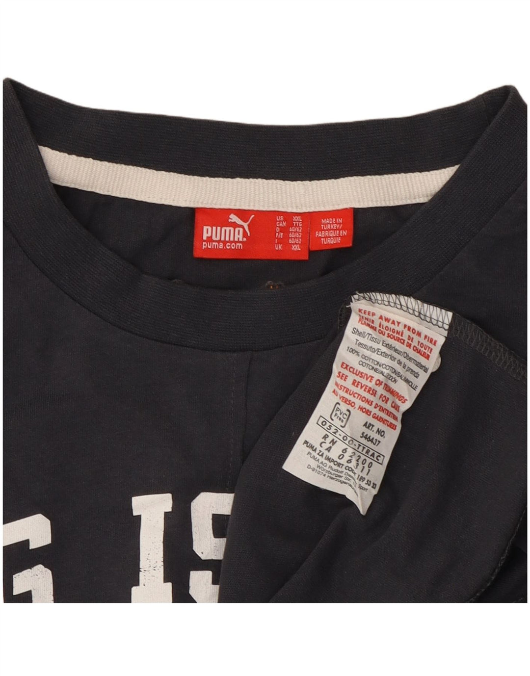 Canotta grafica da uomo Puma 2XL cotone blu navy