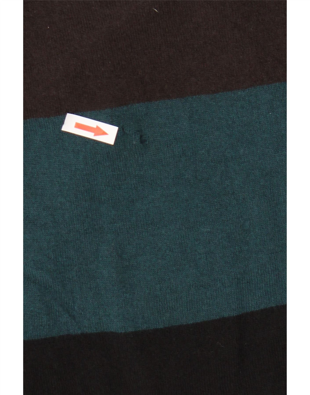 Maglione Zara da uomo con scollo a barchetta in lana color block medio multicolore