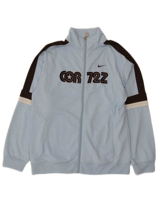 Giacca da ginnastica grafica da ragazzo Nike 12-13 anni Large Blue Colourblock