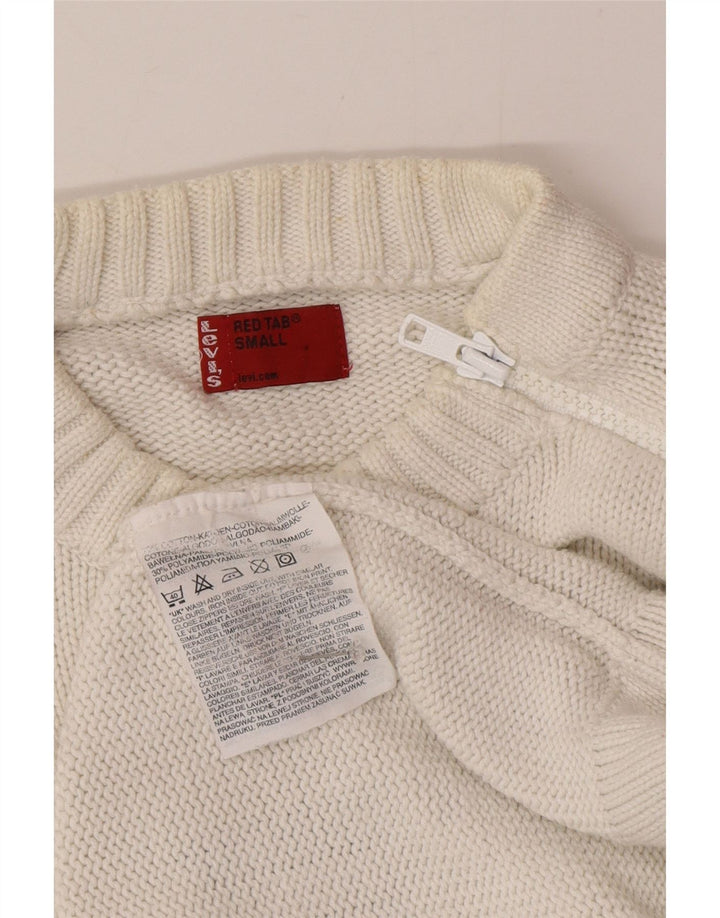 Maglione girocollo con grafica da uomo Levi's piccolo in cotone bianco