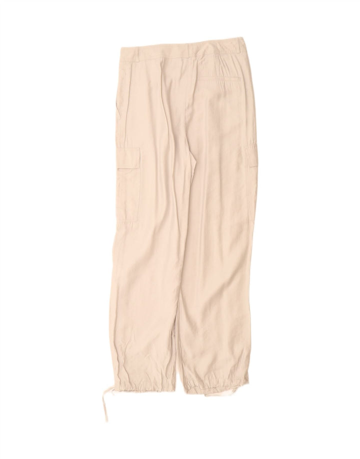 Pantaloni cargo da jogging da donna Marks & Spencer UK 12 Medium W30 L32 Grigio