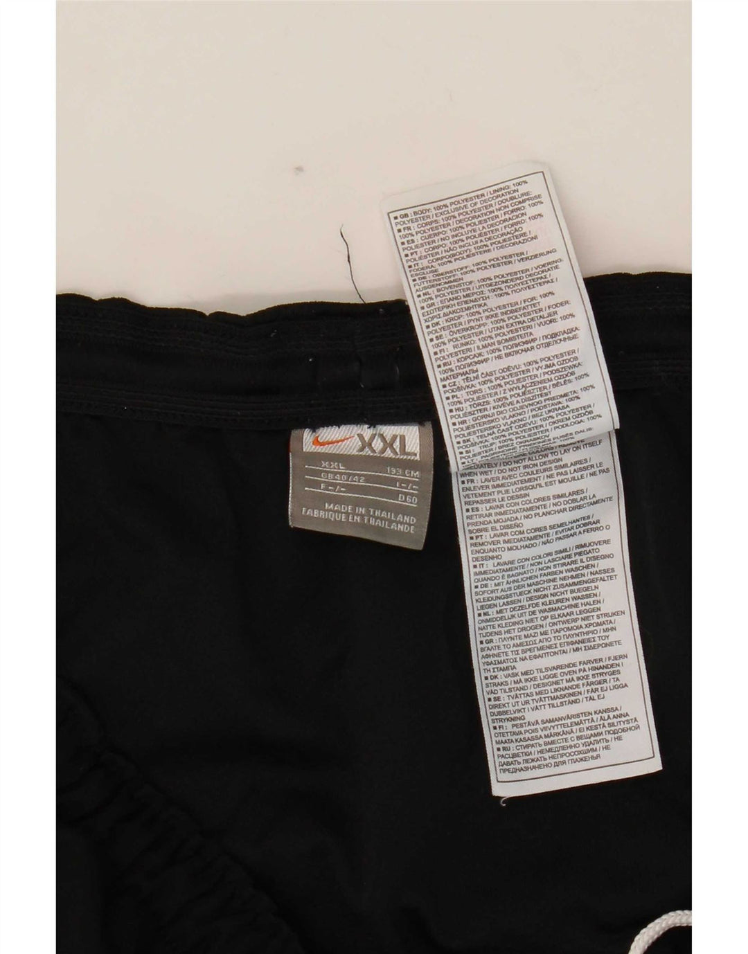 Pantaloncini sportivi Nike da uomo 2XL poliestere nero
