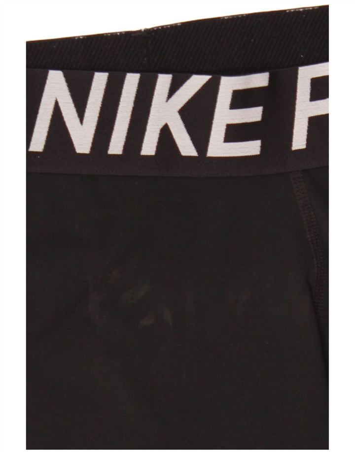Pantaloncini sportivi grafici Nike da donna UK 8 piccoli neri