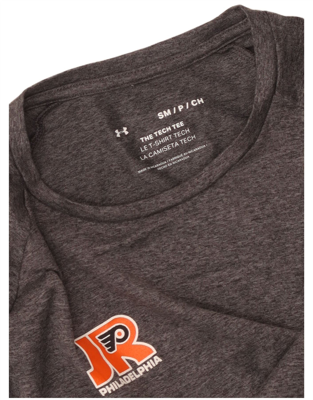 T-shirt da uomo UNDER ARMOUR Philadelphia piccola grigia chiazzata