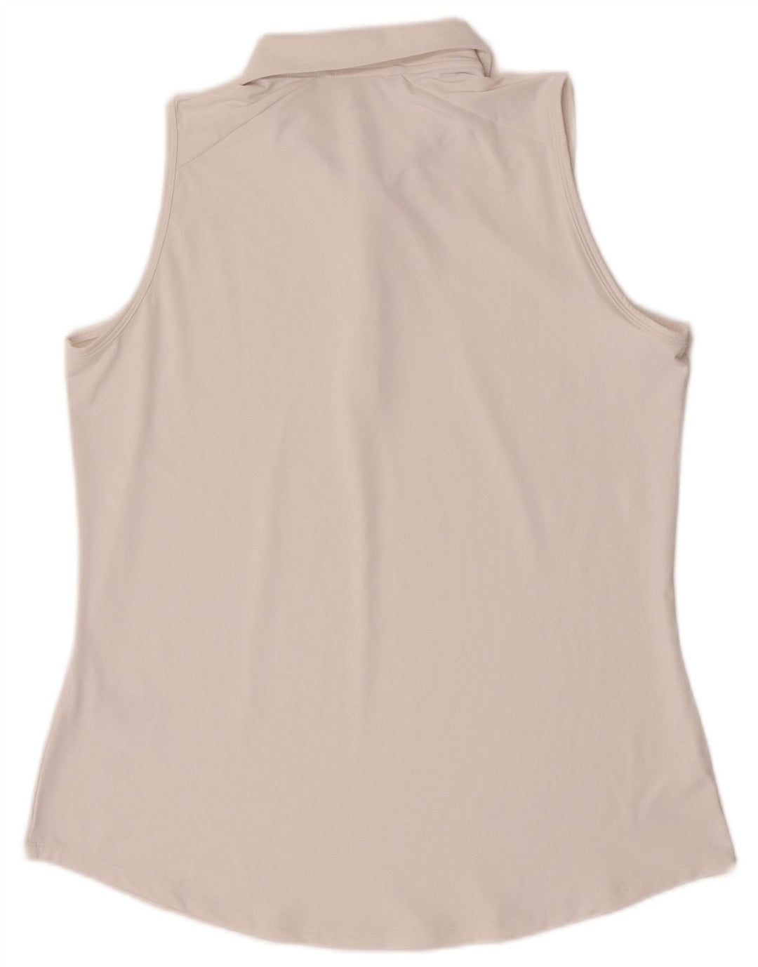 Polo senza maniche da donna Adidas UK 16/18 grande poliestere bianco