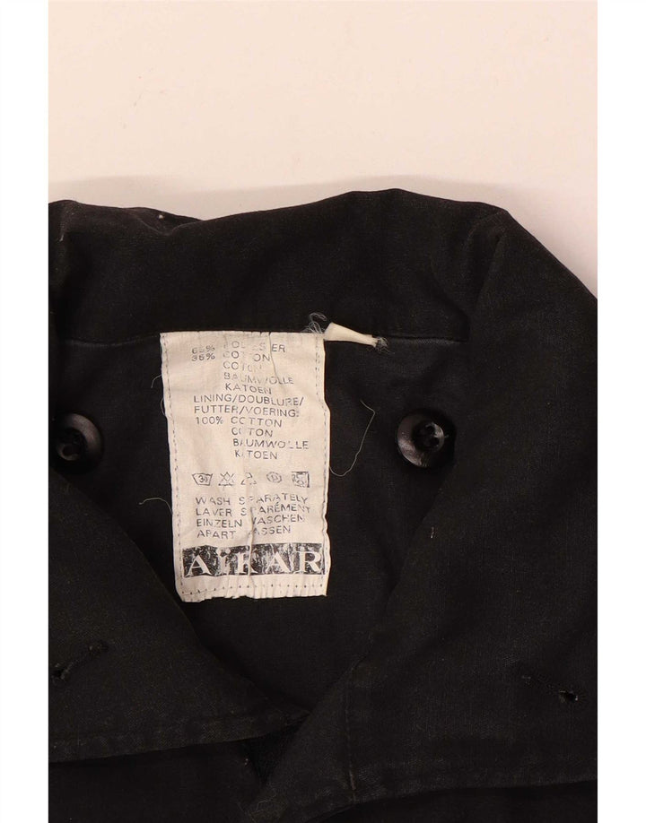 Giacca militare vintage da uomo UK 40 grande cotone nero