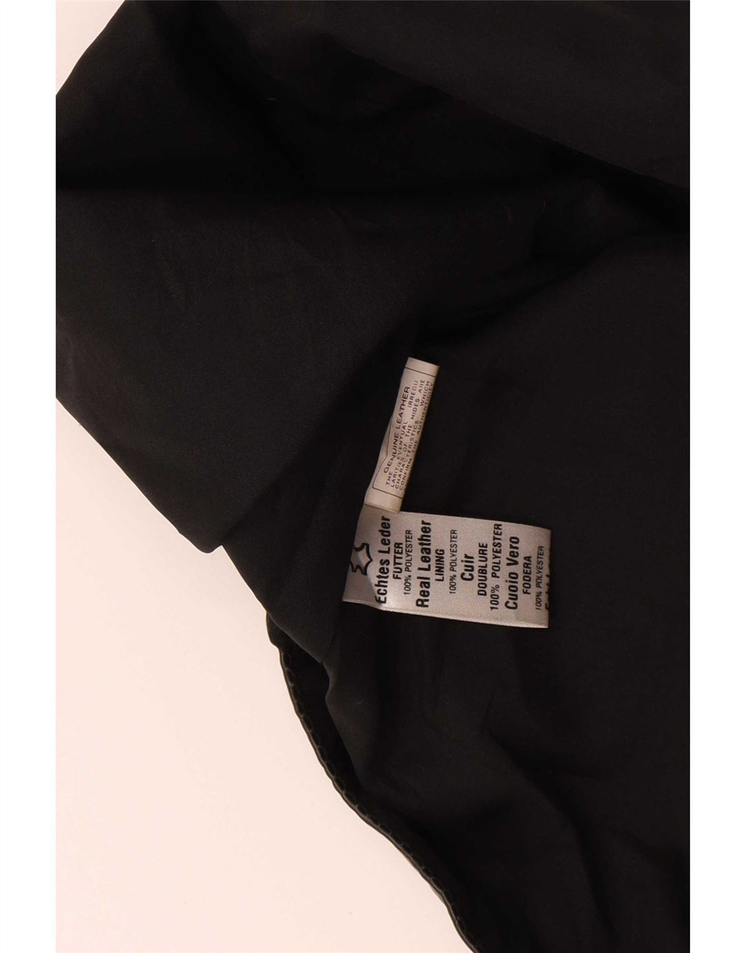 Gilet in pelle da uomo vintage medio nero