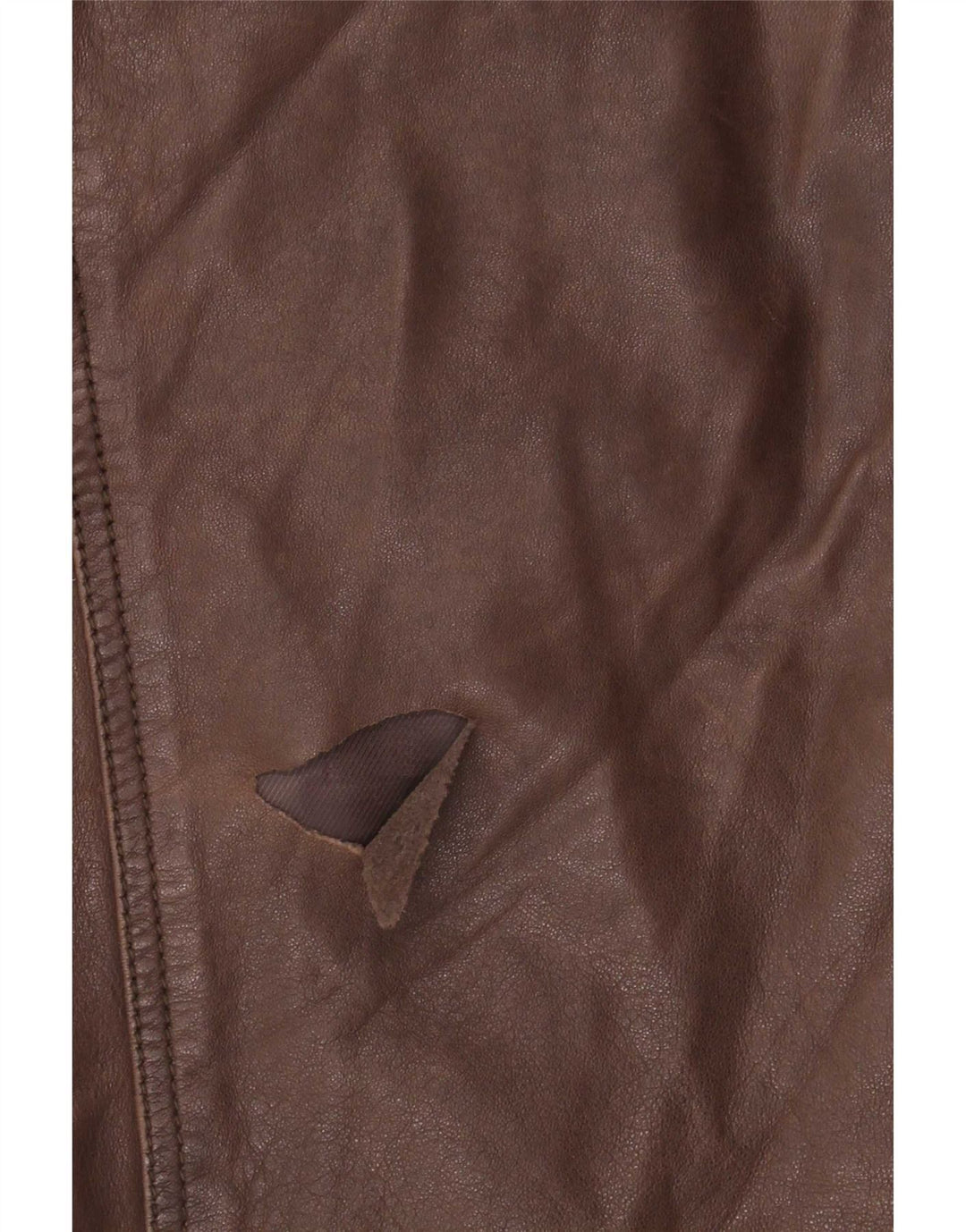 Giacca in pelle vintage da uomo UK 40 grande marrone