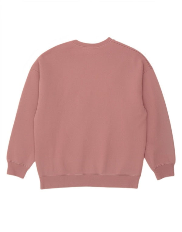 Felpa oversize da donna Puma UK 10 Small Pink Cotton