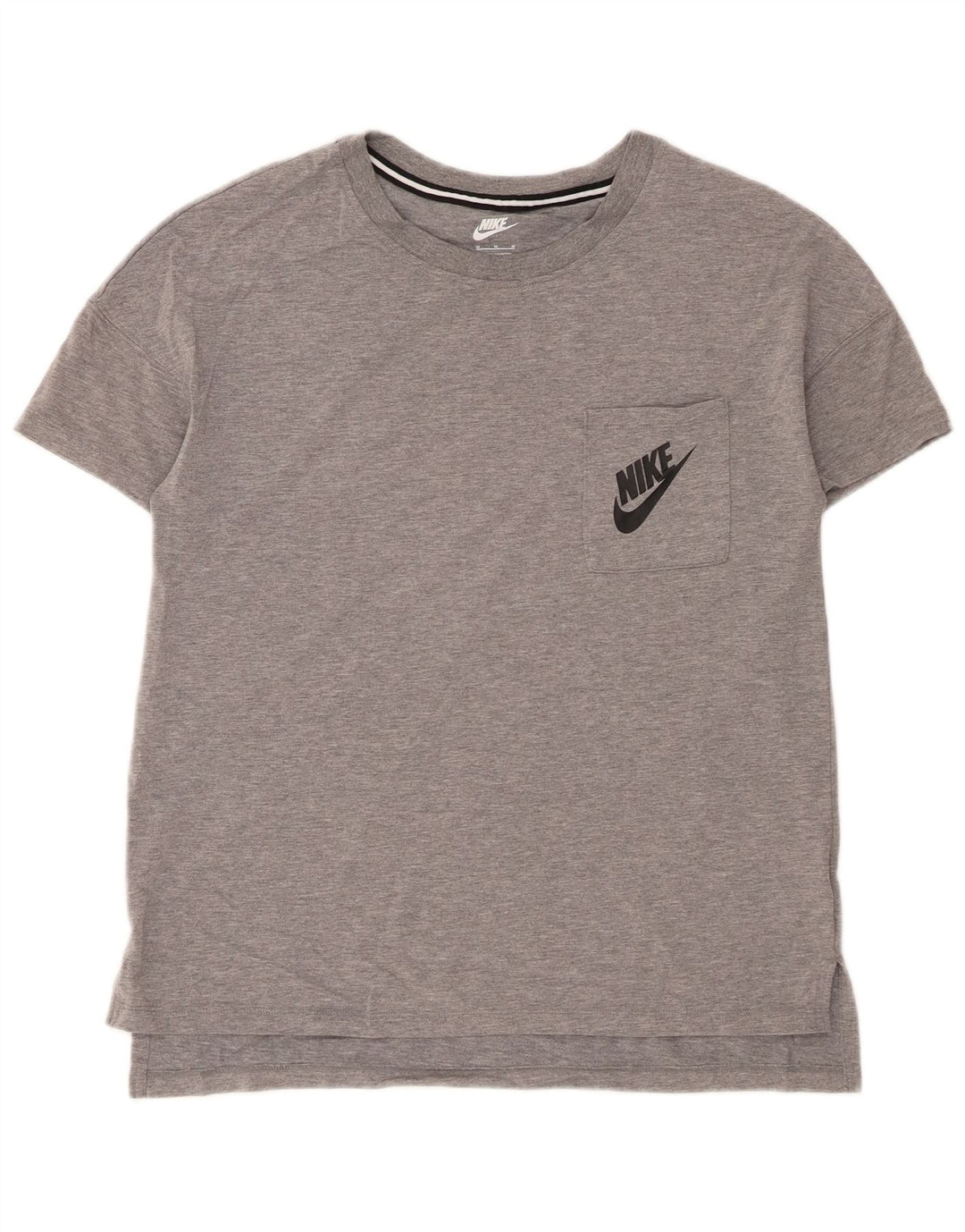 T-shirt da donna Nike Top UK 14 grigio medio chiazzato modal