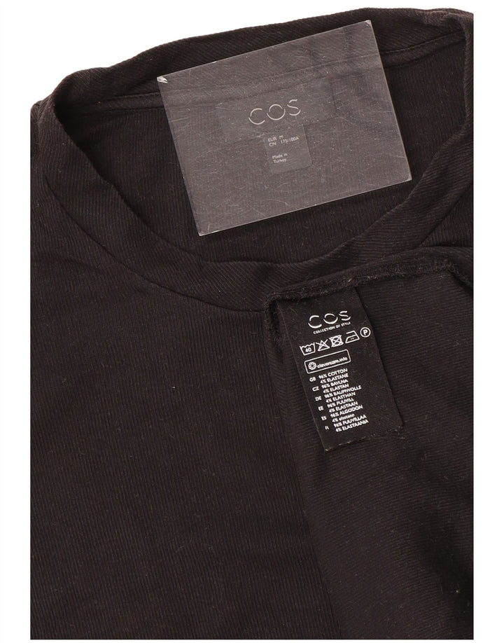 T-shirt da uomo Cos Top in cotone nero medio