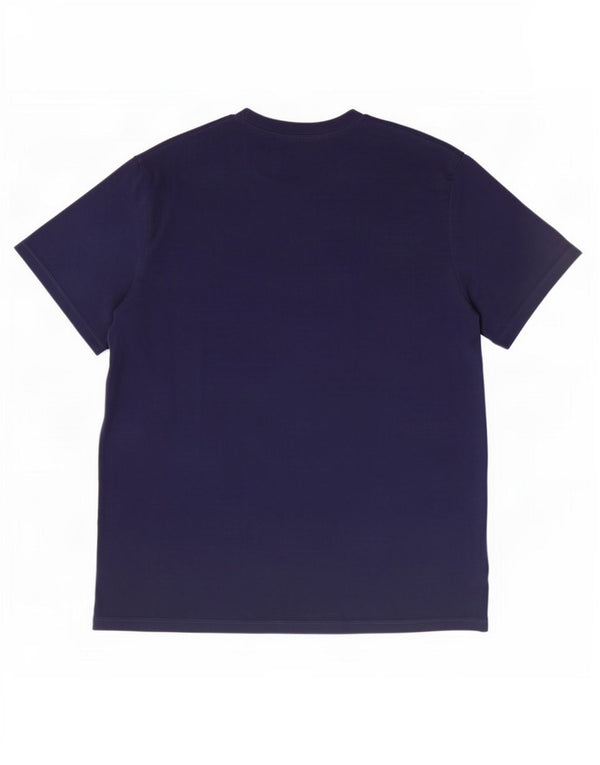 T-shirt grafica da uomo Adidas Top XL in cotone blu navy