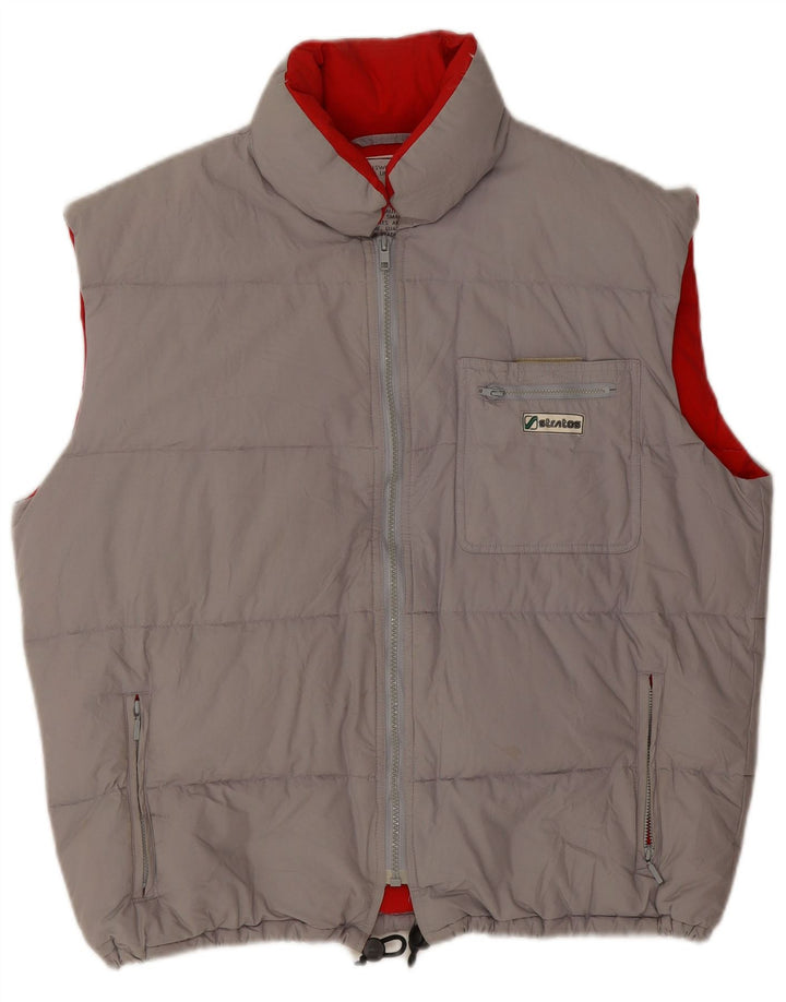 Gilet imbottito da uomo Stratos UK 38 Cotone grigio medio